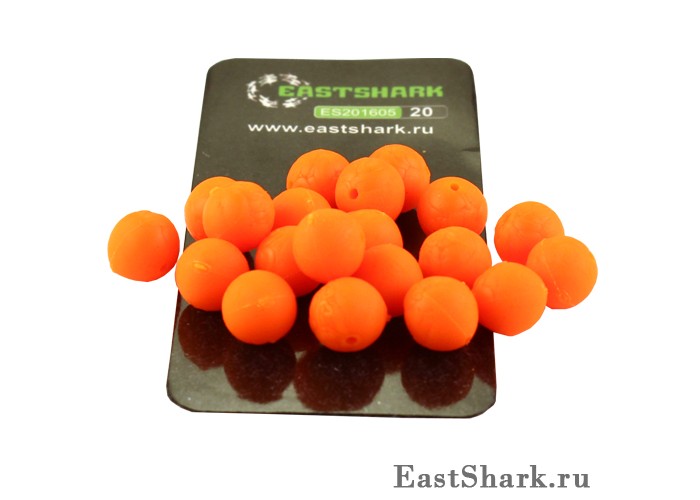 Силиконовая бусина оранжевая d10 ES20161002