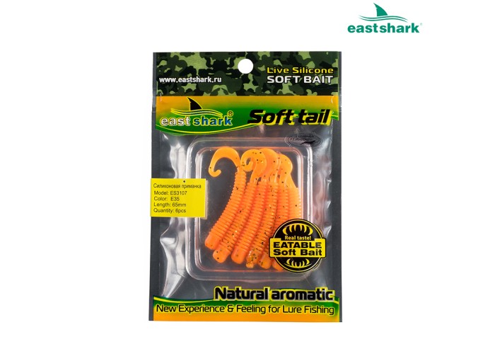 Силиконовая приманка ES3107 65 мм (6 шт/уп) color: E35