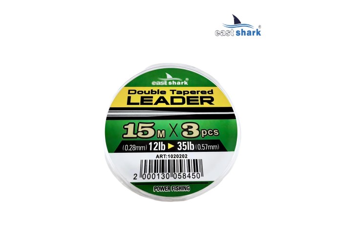 Шок-лидер EastShark Double Tapered leader 0.26-0.57 mm 15m*3 шт