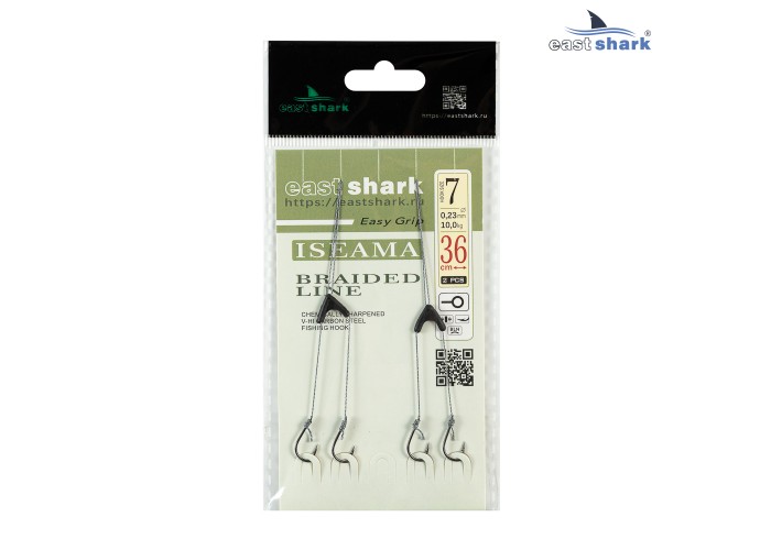 Двойной поводок готовый кр.№7 (уп./2шт)