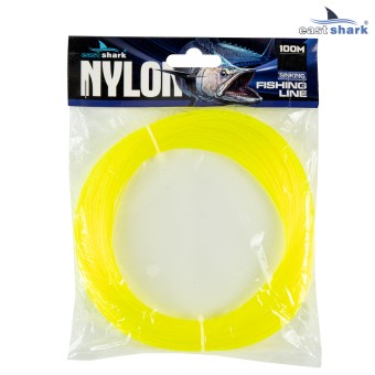 Леска EastShark NYLON в мотке 100м 0,7 мм желтая
