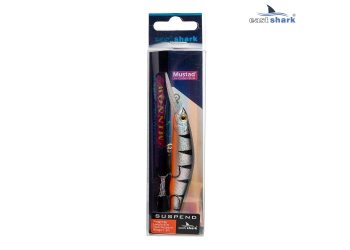 Воблер EastShark Croofed 8см. 9г. 1-2m Suspend col.#007