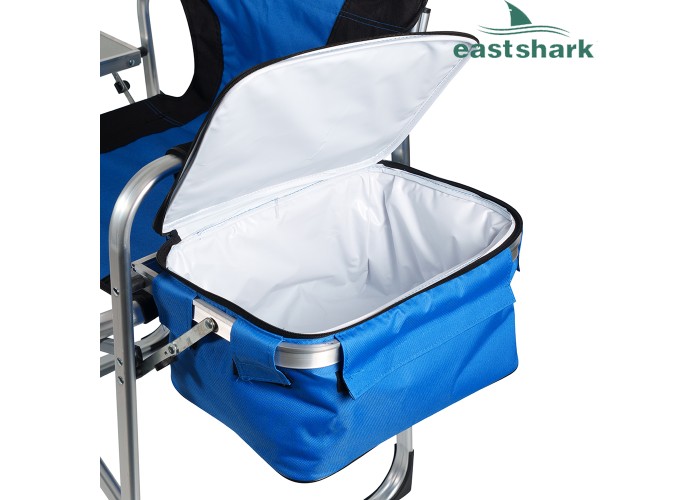 Кресло ES-932 синее с термосумкой и столиком