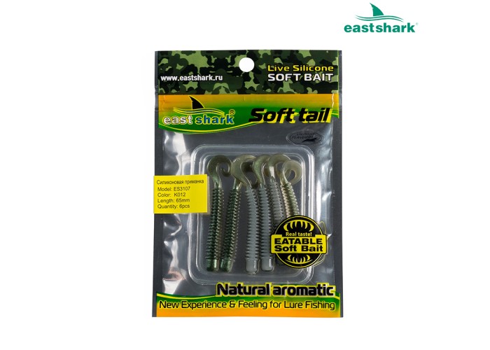 Силиконовая приманка ES3107 65 мм (6 шт/уп) color: K012