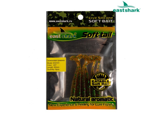 Силиконовая приманка ES3101 60 мм (6 шт/уп) color: 227