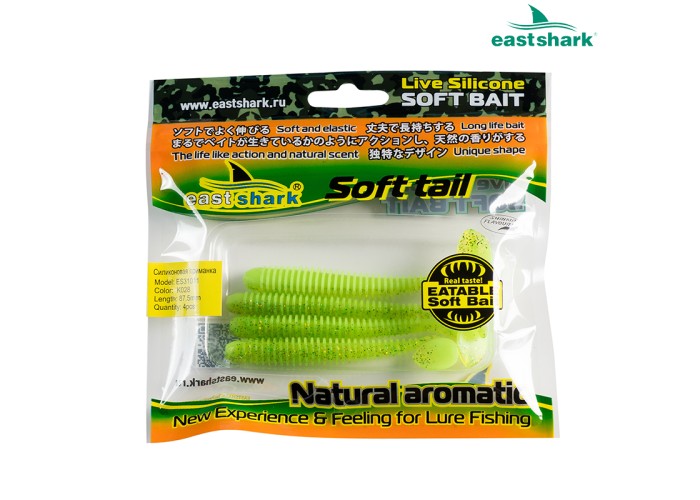 Силиконовая приманка ES31011 87,5 мм (4 шт/уп) color: K028