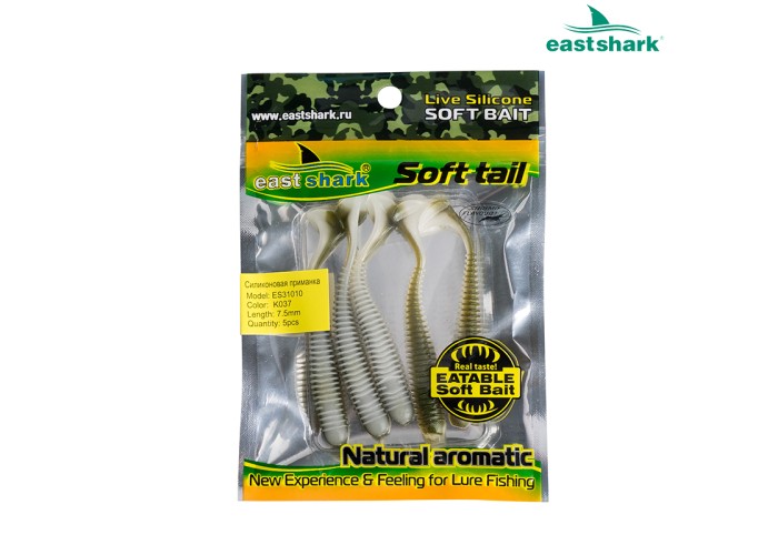 Силиконовая приманка ES31010 75 мм (5 шт/уп) color: K037
