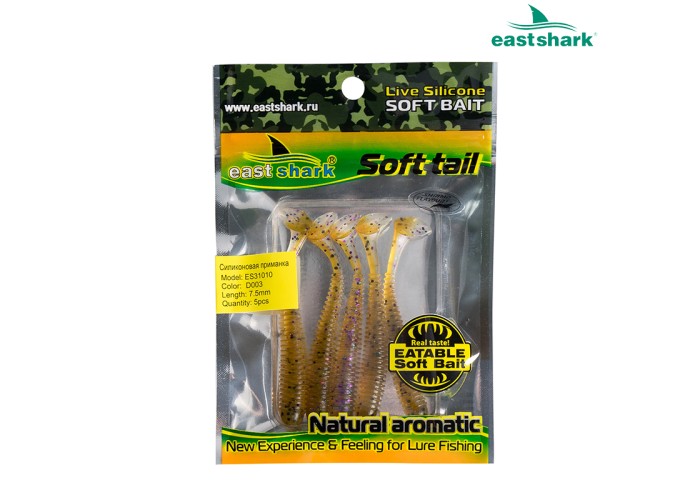 Силиконовая приманка ES31010 75 мм (5 шт/уп) color: D003