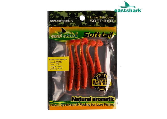 Силиконовая приманка ES3118 75 мм (5 шт/уп) color: 052
