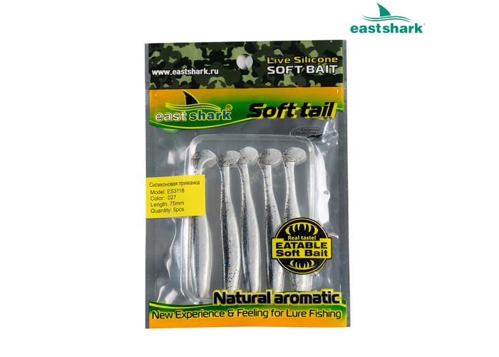 Силиконовая приманка ES3118 75 мм (5 шт/уп) color: 027
