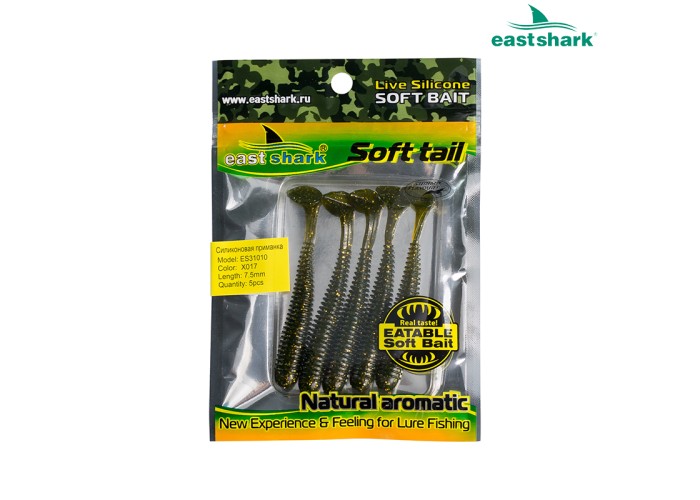 Силиконовая приманка ES31010 75 мм (5 шт/уп) color: X017