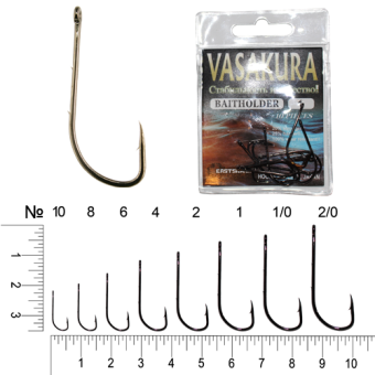 Крючки BAITHOLDER BL Vasakura № 10 (уп/10 шт)