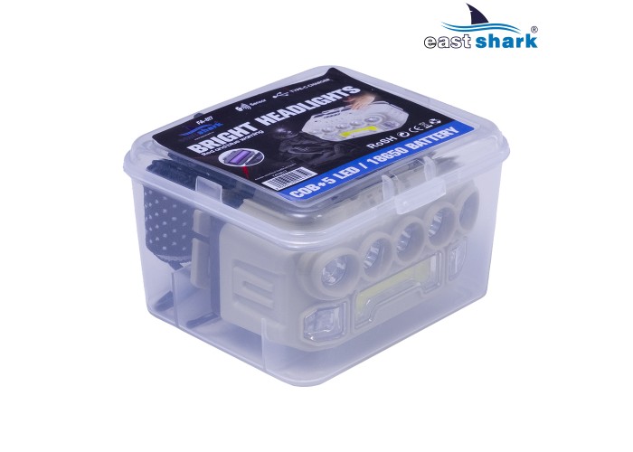 Фонарь налобный EastShark FA-817 синий свет