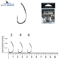 Крючки NEW EastShark Vasakura S4 № 4 BL