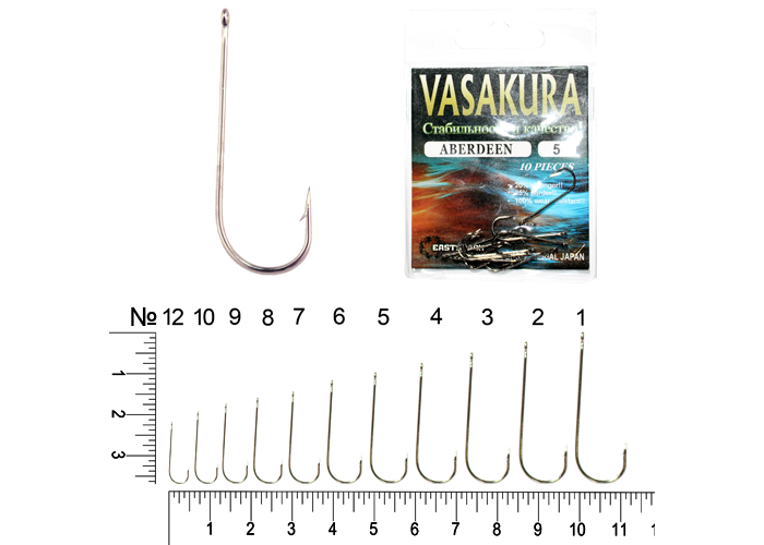 Крючки ABERDEEN Ni Vasakura № 7 (уп/10 шт)