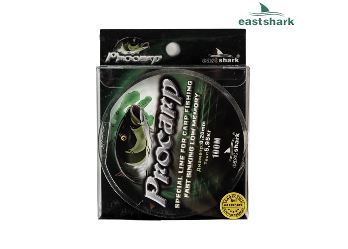 Леска PROCARP 100 м черно-зеленая 0,50