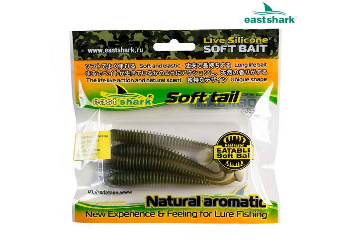 Силиконовая приманка ES31011 87,5 мм (4 шт/уп) color: LW04