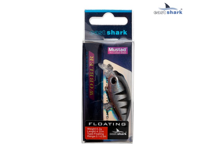Воблер EastShark Chaby 4.2см. 5.2г. 0.1-0.5m Floating col.#004