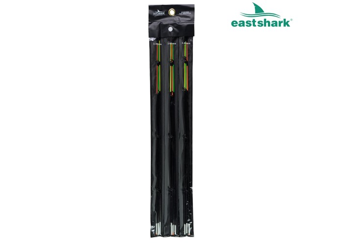 Набор фидерных хлыстов EastShark d 3,3 мм, 3,6 мм, 3,9 мм (уп.9 шт.) Набор фидерных хлыстов EastShark d 3,3 мм, 3,6 мм, 3,9 мм (уп.9 шт.)