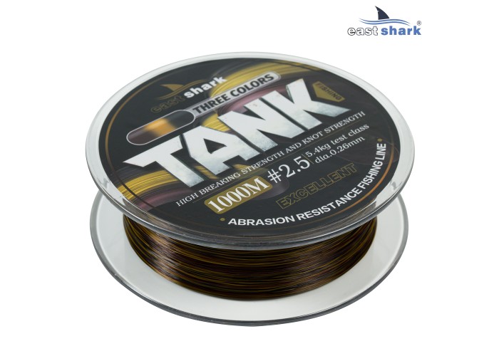 Леска 1000м EastShark TANK three colors 0,40 мм