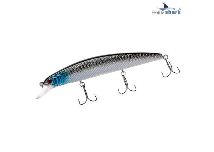 Воблер EastShark Minnow 11см. 16г. 0.5-1m Suspending col.#002