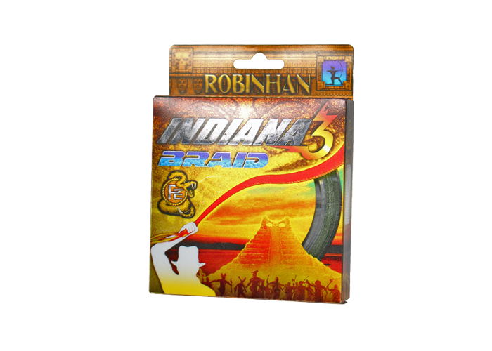 Шнур INDIANA 3 BRAID 0,12 мм 135 м зелёная Шнур INDIANA 3 BRAID 0,12 мм 135 м зелёная